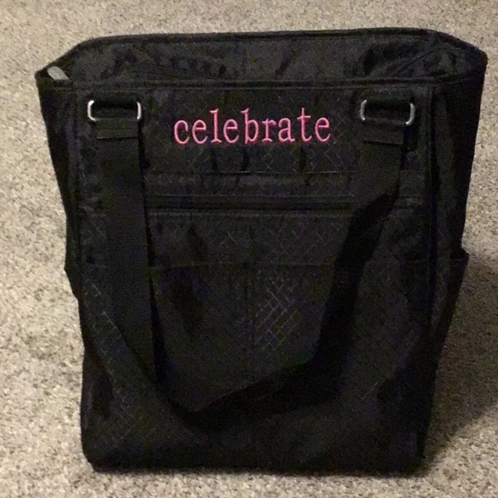 Thirtyone Black backpack Tote Bag, lots of room, lots of pockets